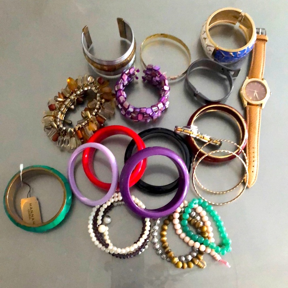 Jewelry Bundle 20 Bracelets 1 Watch